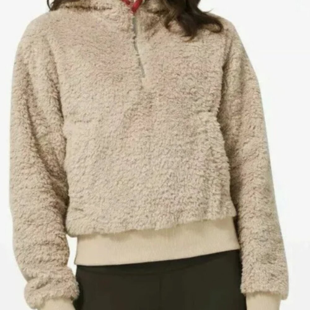 Lululemon Oh So Sherpa Half Zip Pullover Sweatshirt Trench